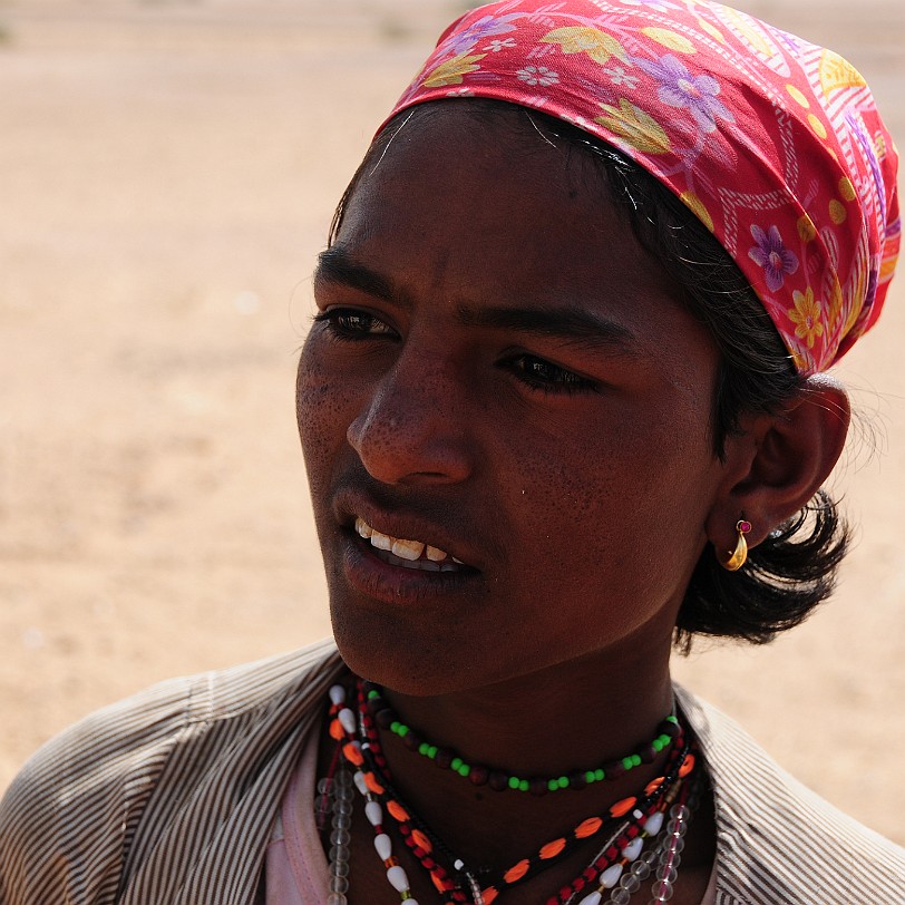 DSC_2068 Von Bikaner nach Jaisalmer. Eine Pilgergruppe in der Wüste Thar.