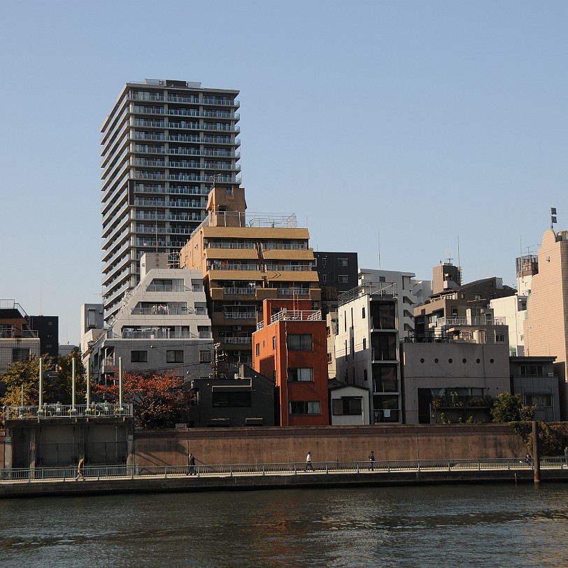 DSC_5999 Tokio Bootcruising über den Sumida Flus. Sumida ist einer der 23 Stadtbezirke Tokios. Der Name des Stadtbezirks kommt von dem gleichnamigen Fluss Sumida. Auf...