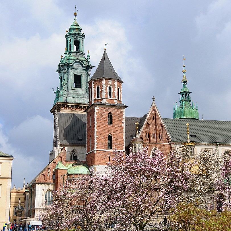 2011-04 Krakau [267] Der Wawelhügel ist der südlichste Ausläufer des Krakau-Tschenstochauer Jura, eines 161155 Millionen Jahre alten Kalksteingebirges im südlichen Zentralpolen....